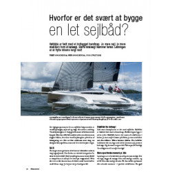 Hvorfor er det svært at bygge en let sejlbåd?
